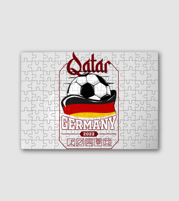 Quatar team germany minta fehér pólón