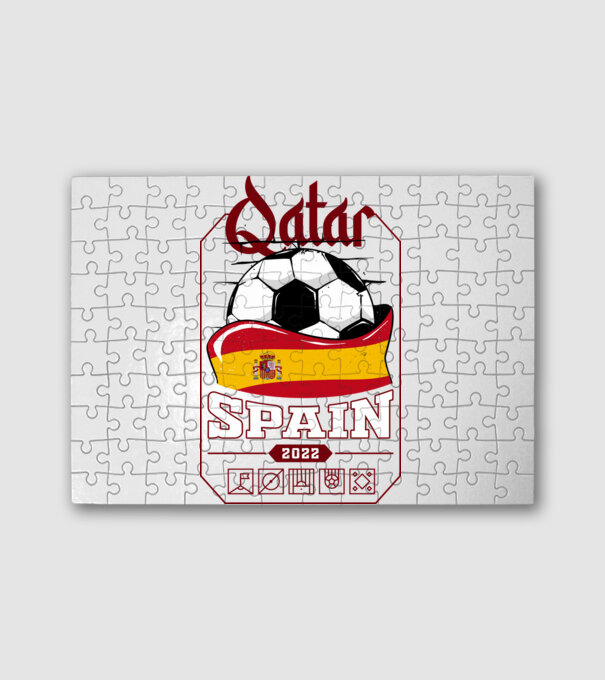 Quatar team spain minta fehér pólón