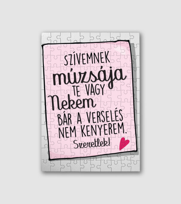 Szerelmes vers minta fehér pólón