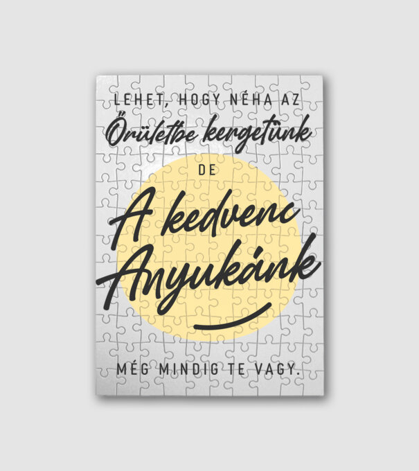 Kedvenc anyukánk minta fehér pólón