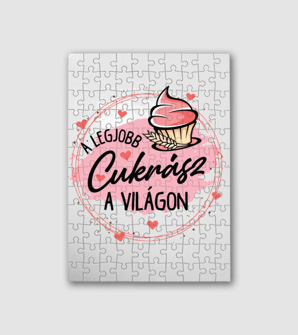 Legjobb cukrász minta fehér pólón