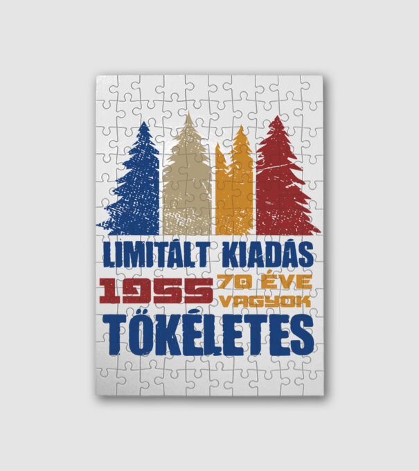 Limitált kiadás - 1955 70 éves minta fehér pólón