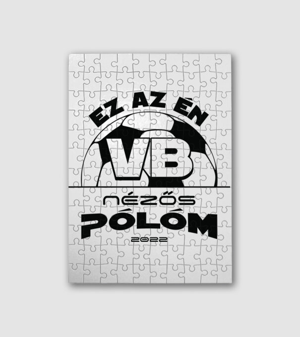 Vb nézős póló minta fehér pólón