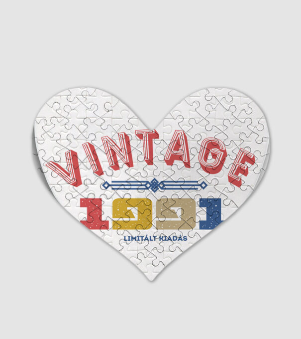 vintage 1991 minta fehér pólón