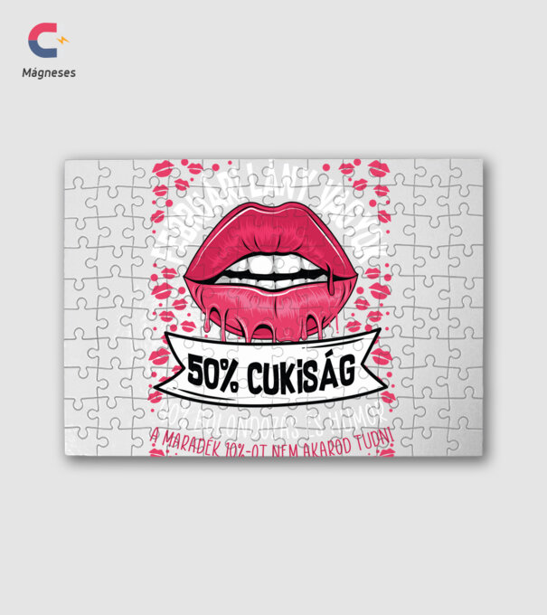 Cuki és bolondos szülinapos FEBRUÁR minta fehér pólón