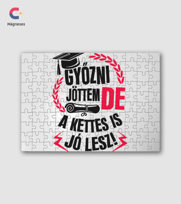 Győzni jöttem de a kettes is jó lesz minta fehér pólón