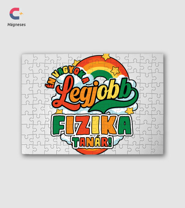 Legjobb fizika tanár minta fehér pólón