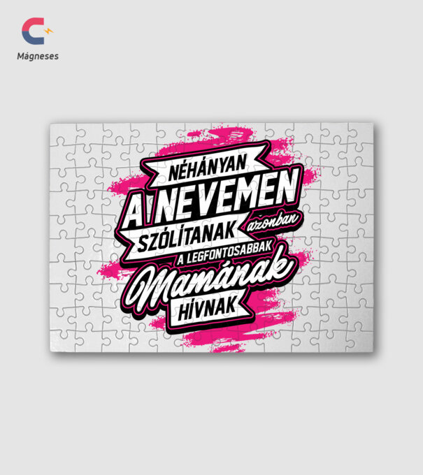 Néhányan a nevemen mama minta fehér pólón