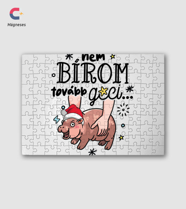Nem bírom tovább gci Moo-Deng Karácsony minta fehér pólón