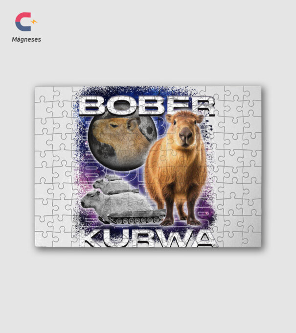 NEMBóber Kurwa_capybara minta fehér pólón