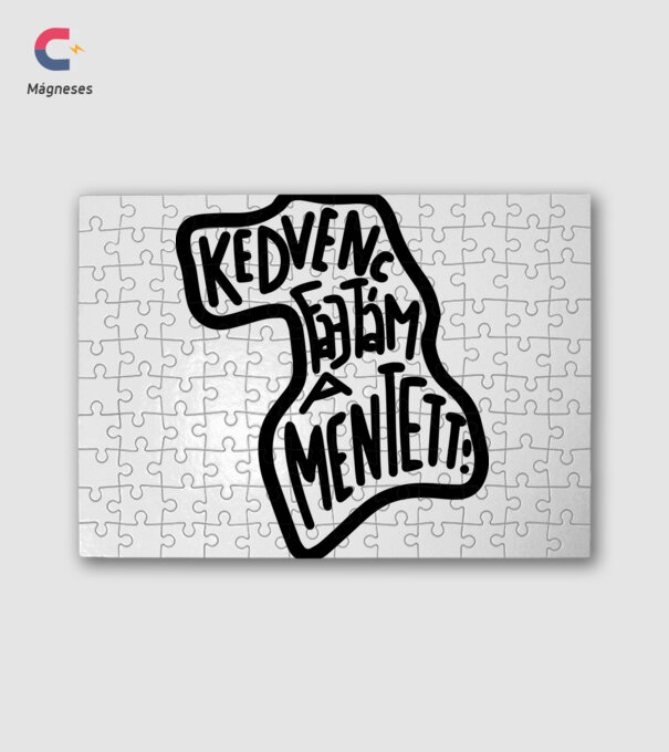Sziluett kedvenc fajtám kutyás doodle minta fehér pólón