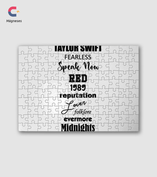 Taylor Swift Eras minta fehér pólón