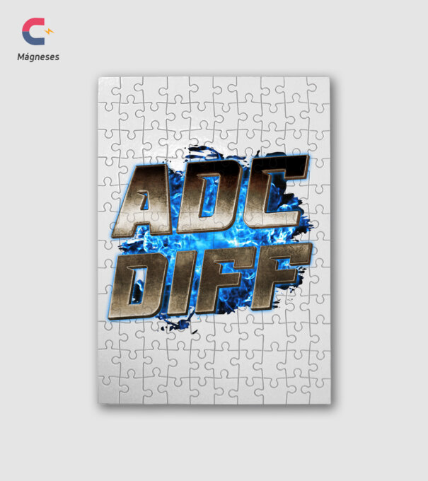 ADC DIFF metalic blue fire minta fehér pólón