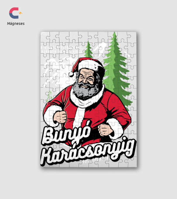 Bunyó Karácsonyig Bud Spencer minta fehér pólón