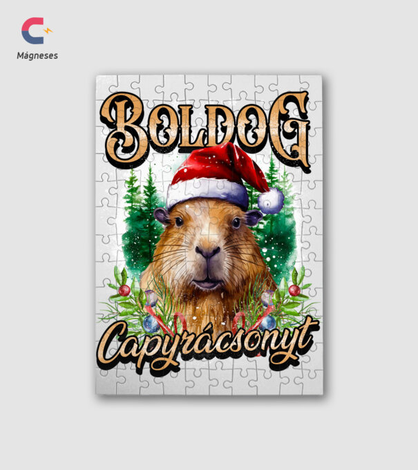 Capyrácsony minta fehér pólón