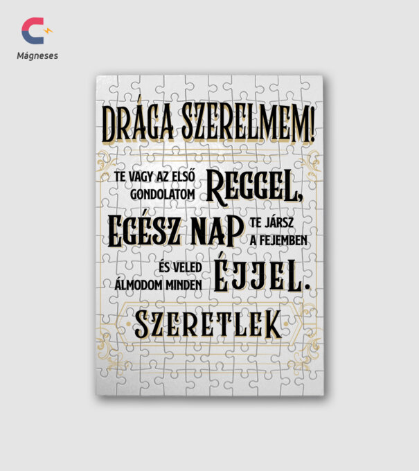 Drága Férjem minta fehér pólón