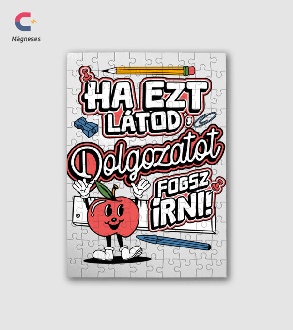 Ha ezt látod dolgozatot fogsz írni minta fehér pólón