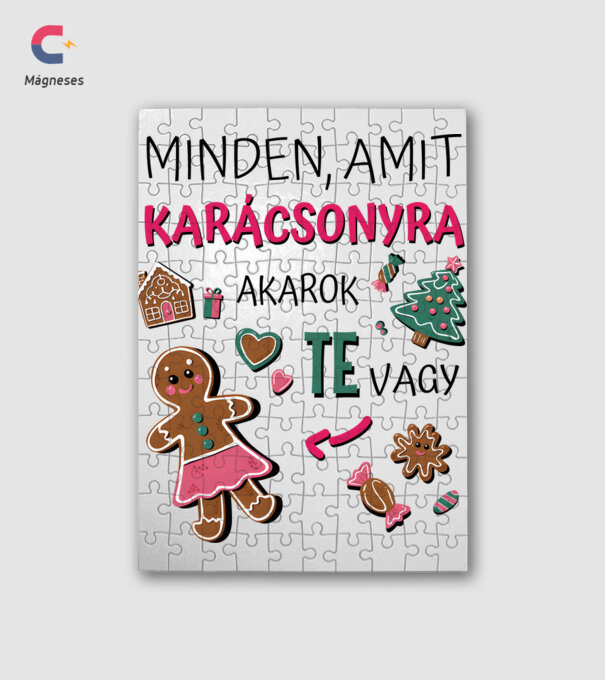 Minden, amit karácsonyra akarok TE vagy férfi fehér pólóra minta fehér pólón