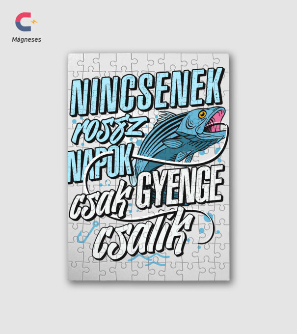 Nincsenek rossz napok csak gyenge csalik minta fehér pólón