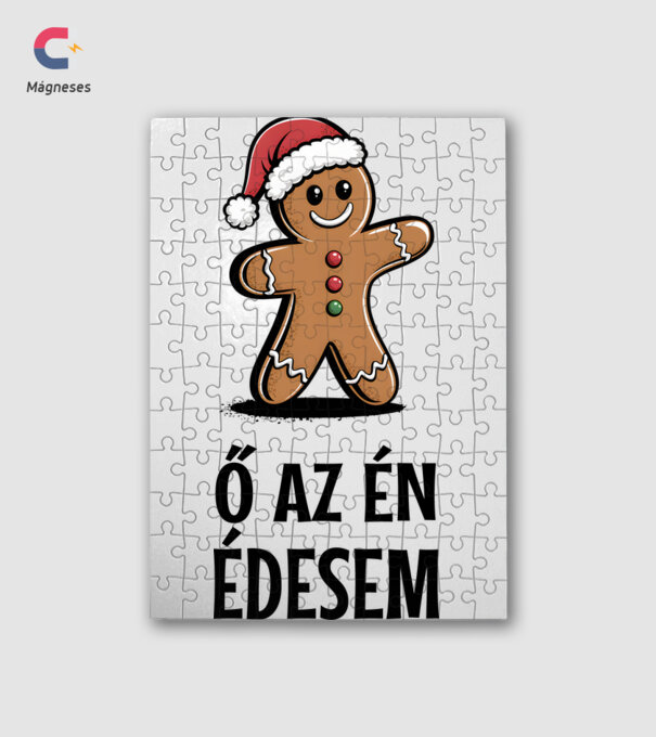 Ő az én édesem Fehér minta fehér pólón