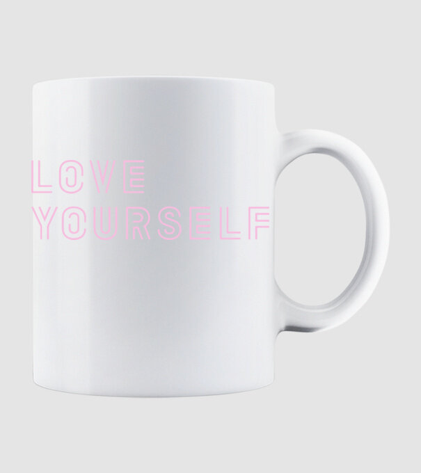 BTS LOVE YOURSELF minta fehér pólón
