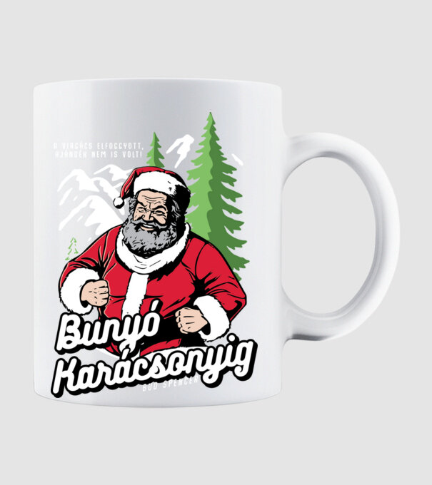 Bunyó Karácsonyig Bud Spencer minta fehér pólón