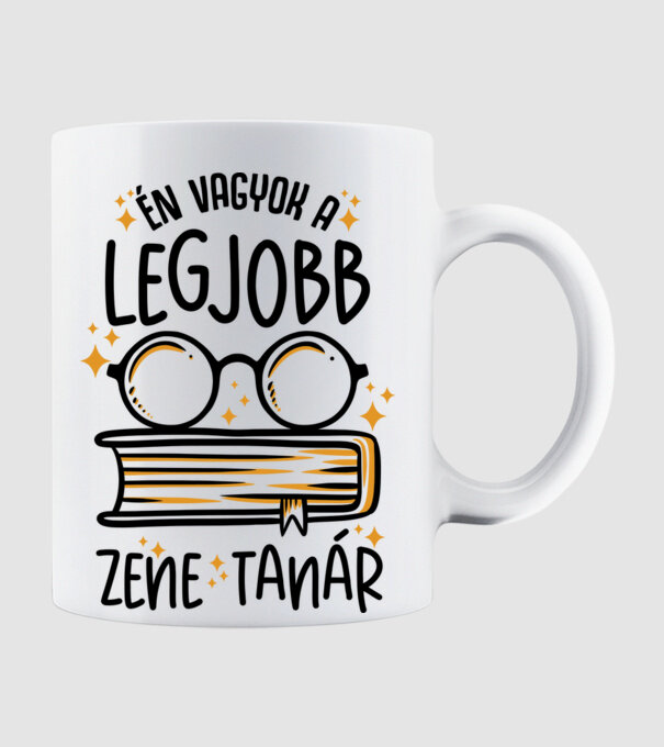 Legjobb drk zene tanár minta fehér pólón