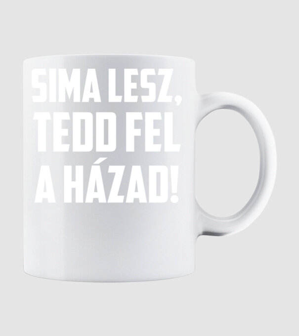 Sima lesz Szurkolói póló minta fehér pólón