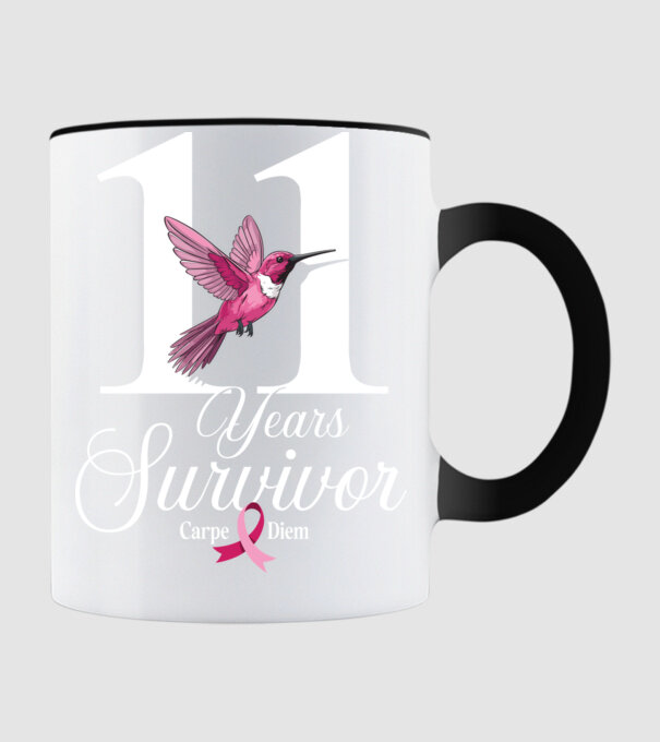 11 years survivor minta fekete pólón