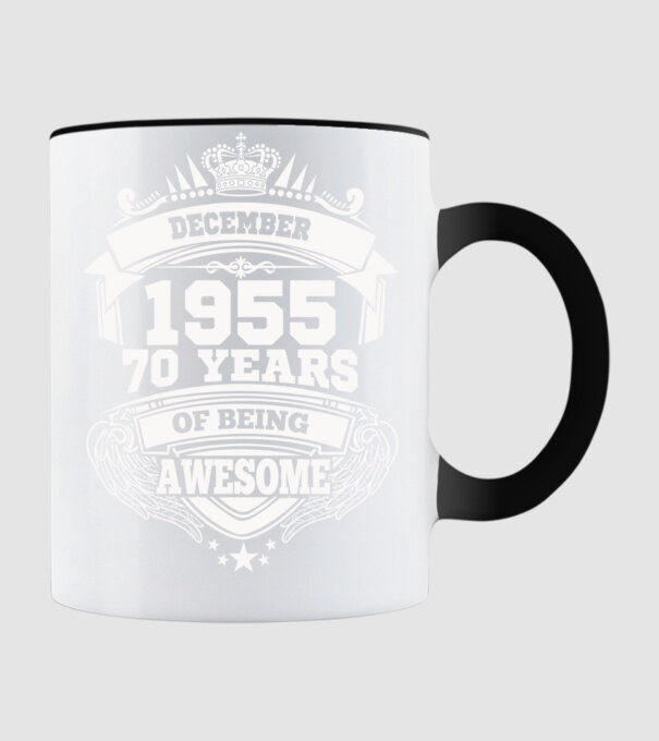 Awesome being of 1955 DECEMBER minta fekete pólón