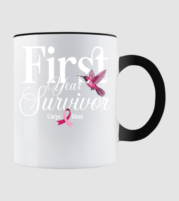 First year survivor minta fekete pólón