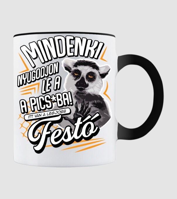 Itt van a legjobb Festő minta fekete pólón