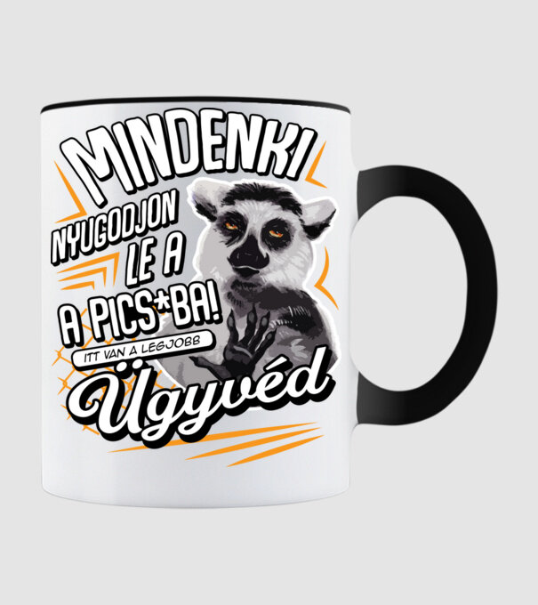 Itt van a legjobb Ügyvéd minta fekete pólón