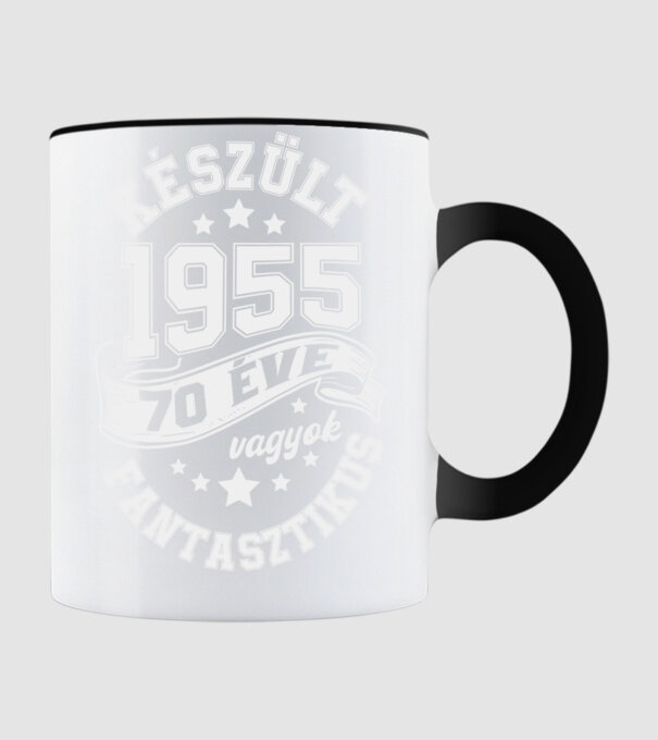 Készült 70 éve minta fekete pólón