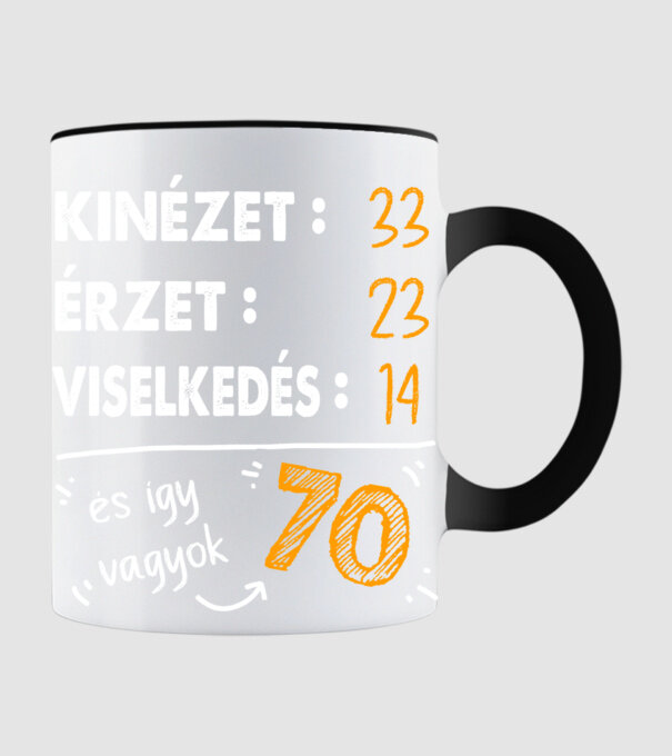 Kinézet, Érzet, Viselkedés 70 - Fekete alap minta fekete pólón