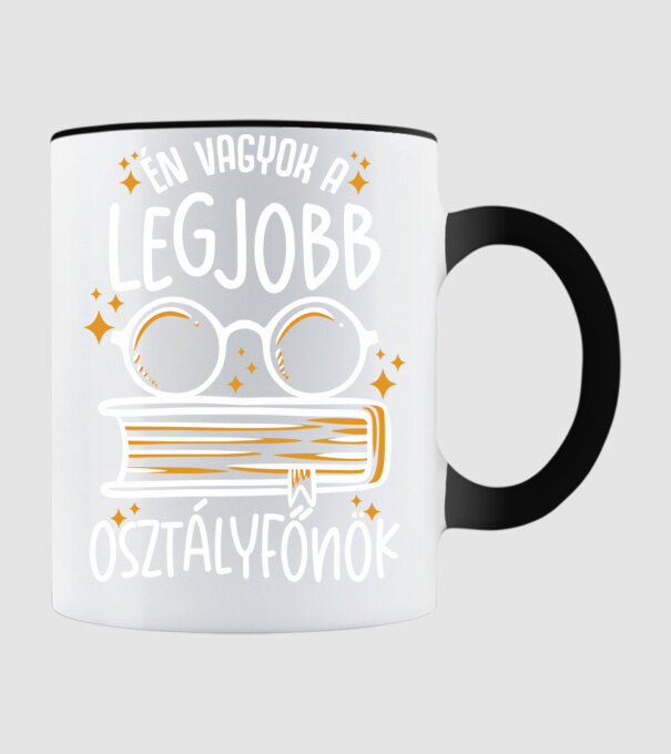 Legjobb lght osztályfőnök minta fekete pólón