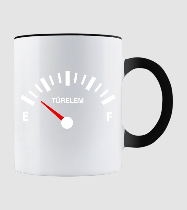 Türelem minta fekete pólón