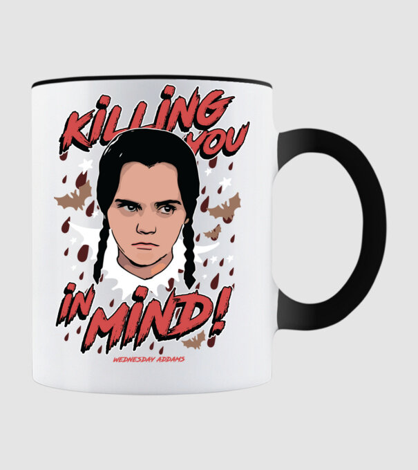 WEDNESDAY Killing You in my mind minta fekete pólón