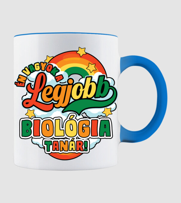 Legjobb biosz tanár minta világoskék pólón