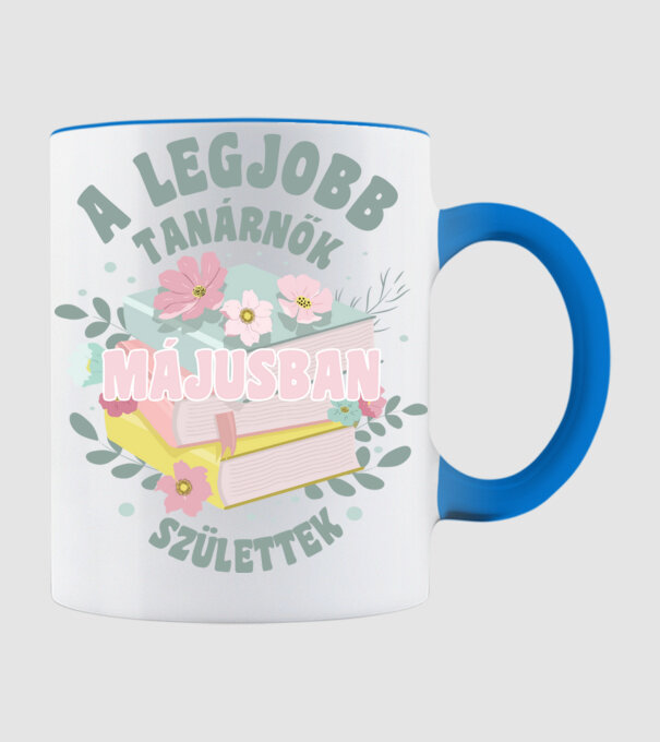Legjobb tanár szülinap_MÁJUS minta világoskék pólón
