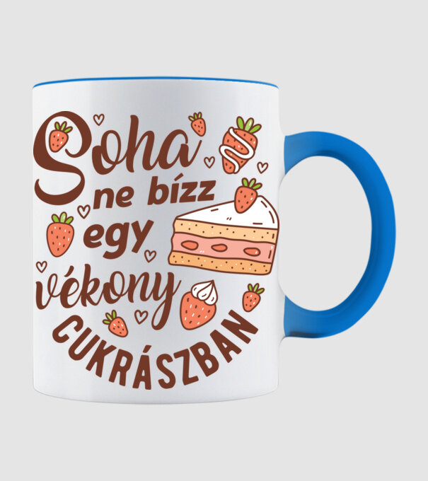 Soha ne bízz egy vékony szakácsban minta világoskék pólón