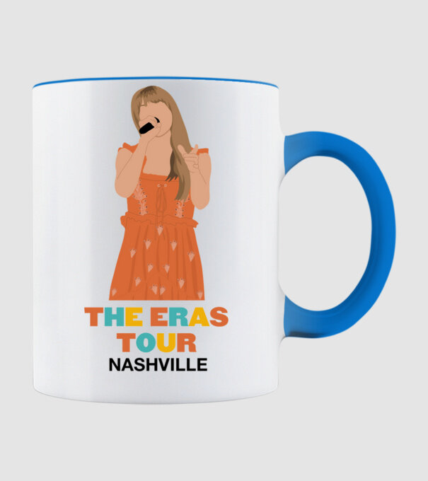 Taylor Swift The Eras Tour Nashville 3 minta világoskék pólón