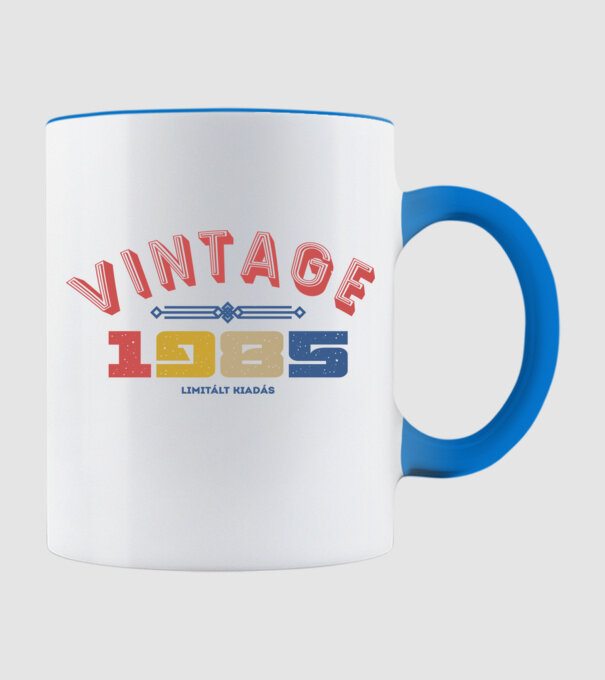 VINTAGE limited 1985 minta világoskék pólón