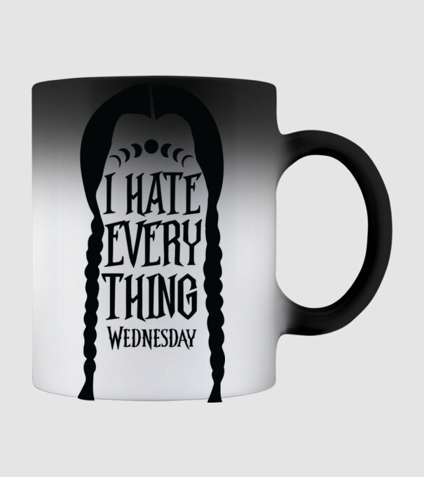 I hate everything Wednesday minta fekete pólón