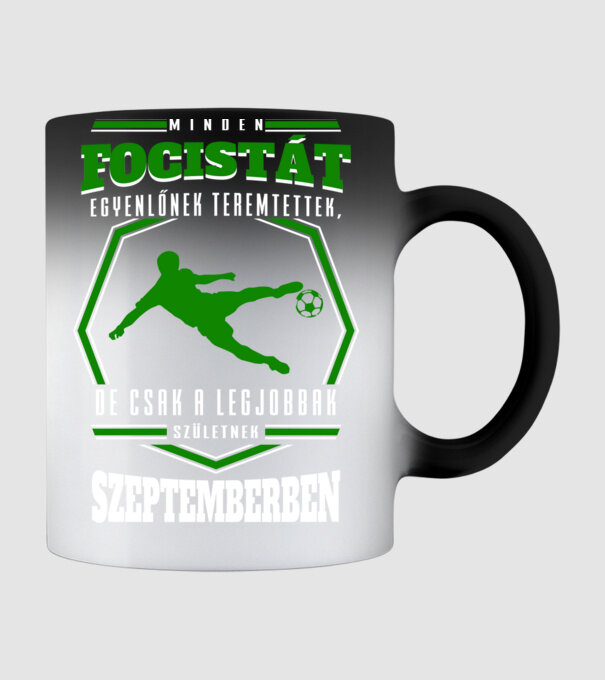 A legjobb FOCISTAK hónapokban születnek SZEPTEMBER minta fekete pólón