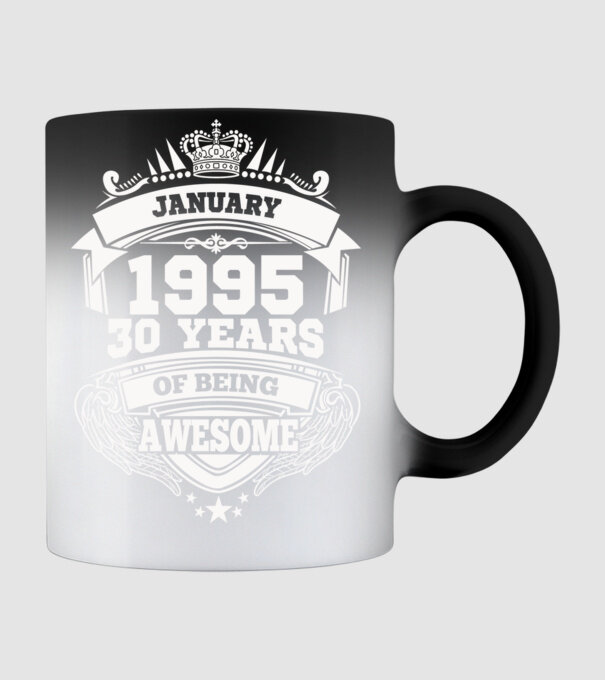 Awesome being of 1995 JANUÁR minta fekete pólón
