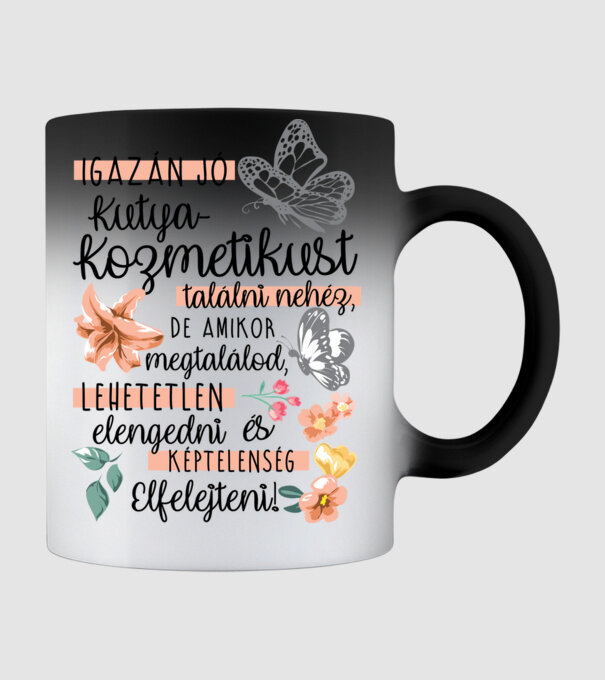 Felejthetetlen kutyakozmetikus minta fekete pólón
