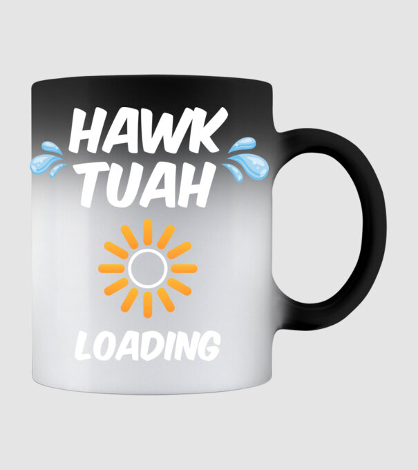 Hawk tuah loading spit on that thing minta fekete pólón