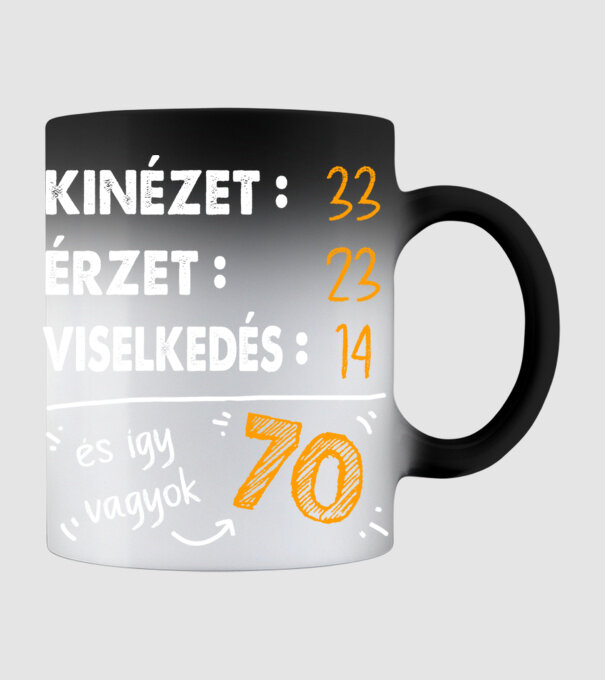 Kinézet, Érzet, Viselkedés 70 - Fekete alap minta fekete pólón