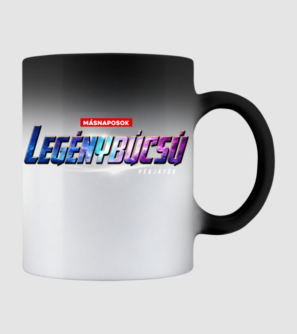 Legénybúcsú végjáték universe minta fekete pólón